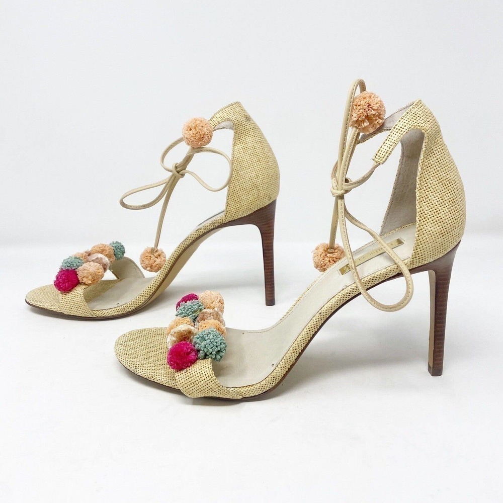Louise et Cie Kizzy Colorful Pom Pom Heels 10 - Picture 3 of 10